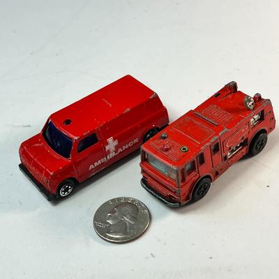 TOY FIRE TRUCK, AMBULANCE