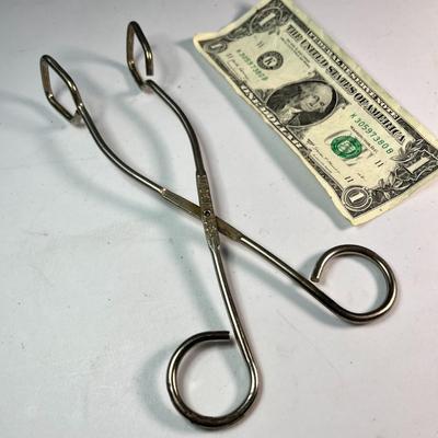 SCISSOR STYLE TONGS 8â€ LONG