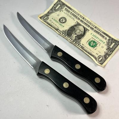 PAIR CHICAGO CUTLERY 4-1/2â€ BLADE KITCHEN KNIVES