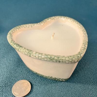 HEART DISH CANDLE 4â€ WIDE