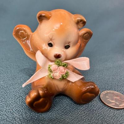 3â€ CERAMIC TEDDY BEAR FIGURINE