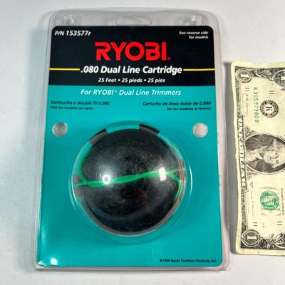 RYOBI TRIMMER .080 DUAL LINE CARTRIDGE NEW