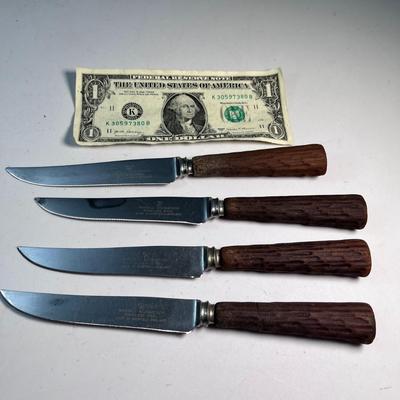 VINTAGE SET OF 4 STEAK KNIVES SHEFFIELD ENGLAND