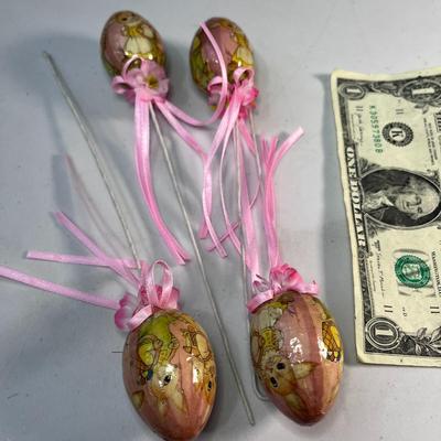 SET OF 4 EASTER EGG DECORATIONS