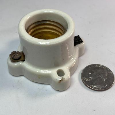 ANTIQUE PORCELAIN LIGHT SOCKET