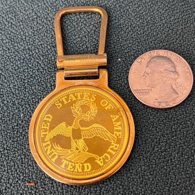 GOLD TONE FOB USA WITH EAGLE