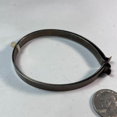 PAIR OF METAL BICYCLE PANT CUFF CLIPS