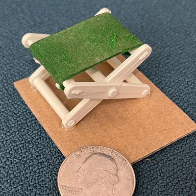 MINI DOLLHOUSE FOLDING CAMP STOOL