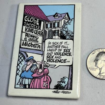 FUNNY SHAKESPEARE FRIG MAGNET