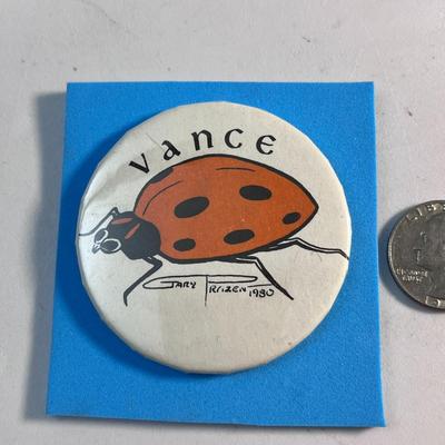 â€œVANCEâ€ BEETLE PIN BACK