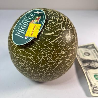 PLASTIC HONEYDEW MELON ABOUT 4â€ DIAMETER