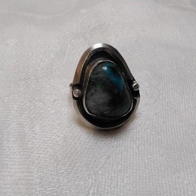 Navajo Turquoise 925 Ring Size 8.5