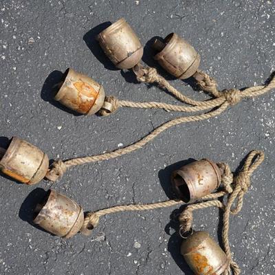 YARD ART BELLS TO HANG TO INCLUDE METAL OF VARIOUS STYLES AND FORM,