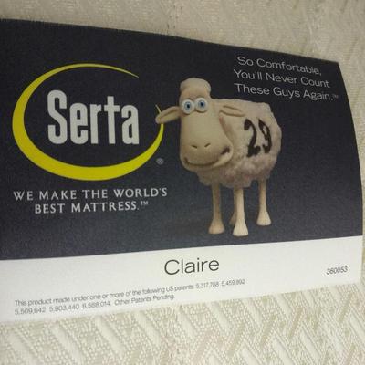 Queen size bed with metal frame Serta Mattress and box springs