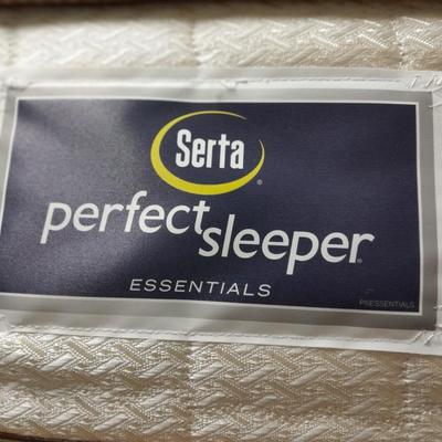 Queen size bed with metal frame Serta Mattress and box springs