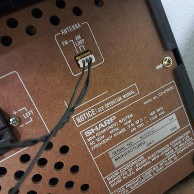 Sharp Stereo system 3 CD changer am/fm dual cassette w/ remote.