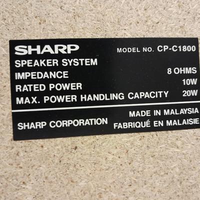 Sharp Stereo system 3 CD changer am/fm dual cassette w/ remote.