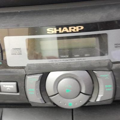Sharp Stereo system 3 CD changer am/fm dual cassette w/ remote.