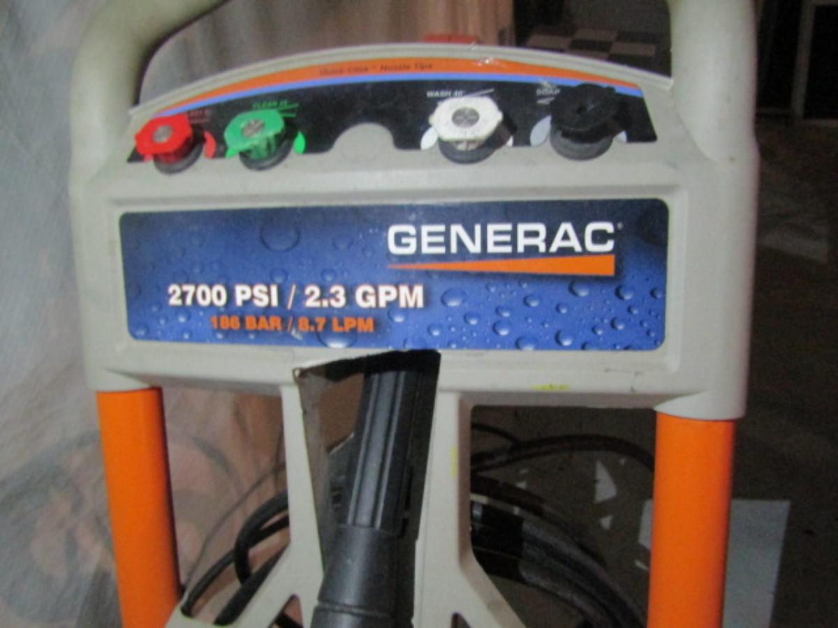 Generac Pressure Washer 2700 PSI/ 2.3 GPM