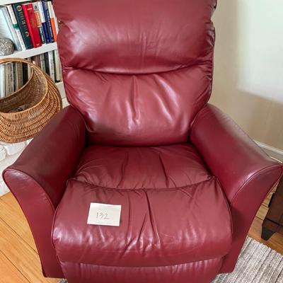 Leather recliner  50 x 36 in