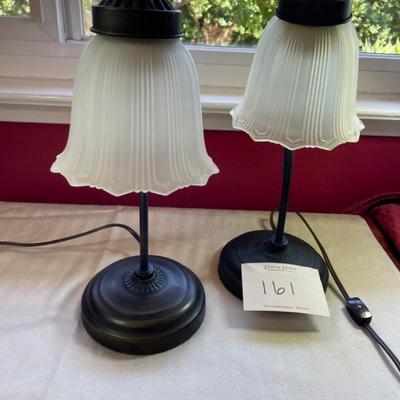 Pair of small lamps