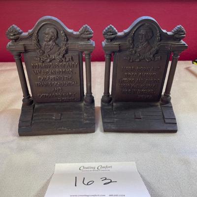 Metal bookends
