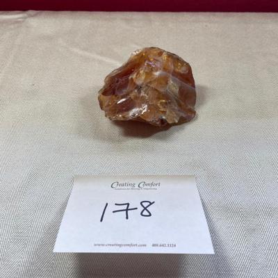 Raw natural amber