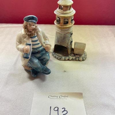 Small ceramic statues