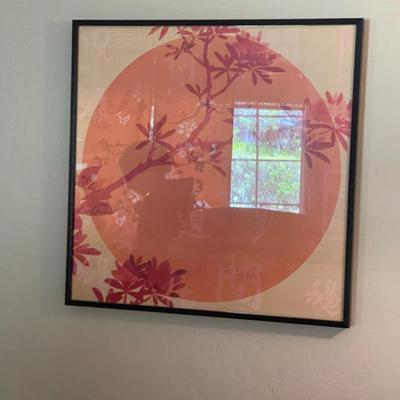 6 framed photos/art