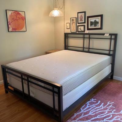 Full size bedframe and mattress