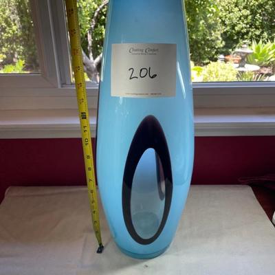 Blown glass vase