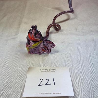 Blown glass flower