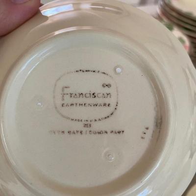 Huge set of Franciscan Desert Rose china