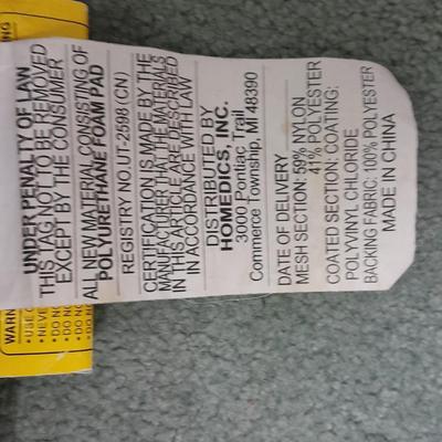 Homedics massager chair pad w/ remote