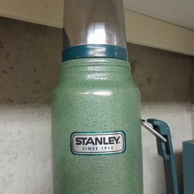 Vintage Stanley thermos with Stanley cooler