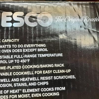 Nesco 18 Quart Roaster oven, roasts, slow cooks, bakes, and steams