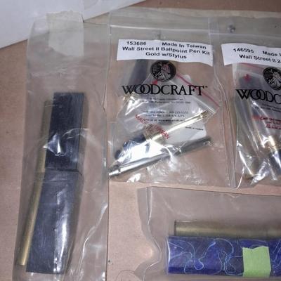 Cigar pen making supplies, Hardwoods, and woodcraft Pen clips, tips, Pen 24k Gold  insides.