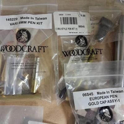 Cigar pen making supplies, Hardwoods, and woodcraft Pen clips, tips, Pen 24k Gold  insides.