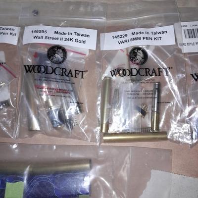 Cigar pen making supplies, Hardwoods, and woodcraft Pen clips, tips, Pen 24k Gold  insides.