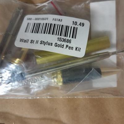 Cigar pen making supplies, Hardwoods, and woodcraft Pen clips, tips, Pen 24k Gold  insides.