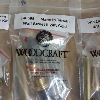 Cigar pen making supplies, Hardwoods, and woodcraft Pen clips, tips, Pen 24k Gold  insides.