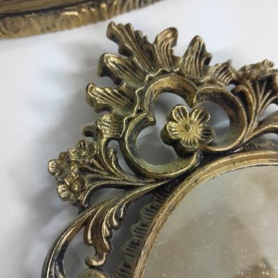 MCM Mirror with stand and matching shelf