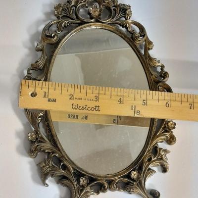 MCM Mirror with stand and matching shelf