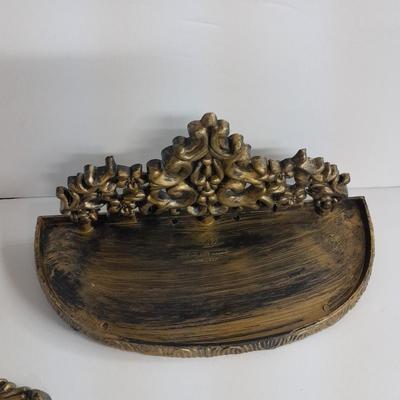 MCM Mirror with stand and matching shelf