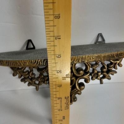 MCM Mirror with stand and matching shelf