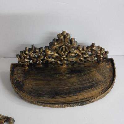 MCM Mirror with stand and matching shelf