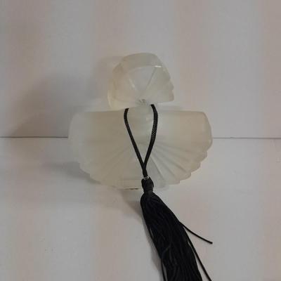 Filigree Gold French vanity set, Mirror, Cologne & Perfume Empty Bottles, vase, and frosted glass perfume bottle