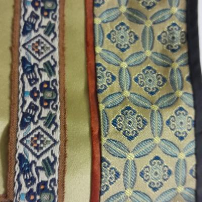 Two Vintage Chinese Silk Hand Embroidered bird and Flower textile Panels- Bird pictures and plates