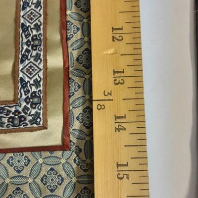 Two Vintage Chinese Silk Hand Embroidered bird and Flower textile Panels- Bird pictures and plates