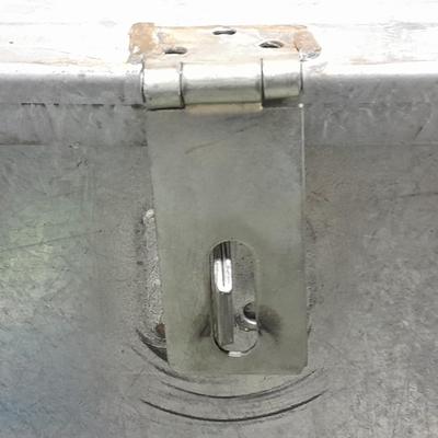 HUGE welded Galvanized metal Trunk with lock hasp Perfect storage for your treasures!